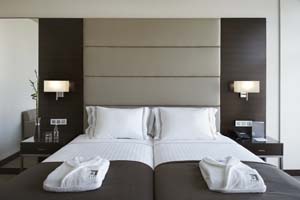 Standard double or twin with city view, and private facilities